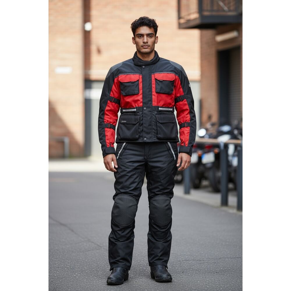 Cordura ROADGEAR Scotchlight 3M Full Motorcycle Suit Armored Made with Kevlar